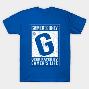 RATED G FOR GAMER! White DesignV1.3 T-Shirt